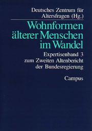 Cover of: Wohnformen älterer Menschen im Wandel