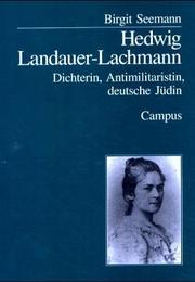 Hedwig Landauer-Lachmann by Birgit Seemann