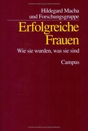 Cover of: Erfolgreiche Frauen by Hildegard Macha