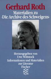 Cover of: Gerhard Roth: Materialien zu "Die Archive des Schweigens"