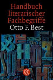 Cover of: Handbuch Literarischer Fachbeg by Best, Otto F.