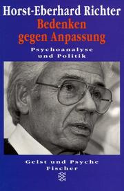 Cover of: Bedenken Gegen Anpassung