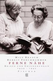 Cover of: Ferne Nähe: Briefe und Erinnerungen, 1939-1945