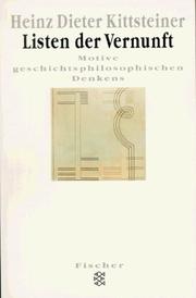 Cover of: Listen der Vernunft: Motive geschichtsphilosophischen Denkens