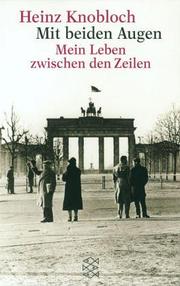 Cover of: Mit beiden Augen. Mein Leben zwischen den Zeilen.