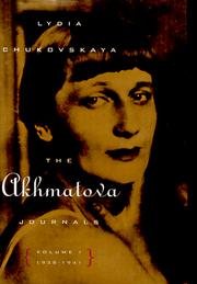 Cover of: The Akhmatova journals