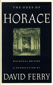 Cover of: The odes of Horace by Horace