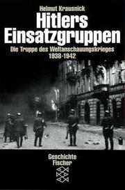 Cover of: Hitlers Einsatzgruppen by Helmut Krausnick