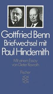 Cover of: Briefwechsel mit Paul Hindemith.