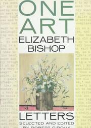 Cover of: One art by Elizabeth Bishop