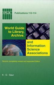 Cover of: IFLA 112-114: World Guide To Library, Archive, and Information Science Associations (Ifla Publications)