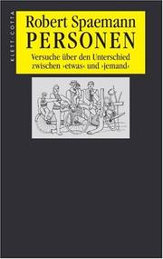 Cover of: Personen by Robert Spaemann
