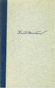 Cover of: Die Wiederkehr der Zeichen: eine psychoanalytische Studie zu Knut Hamsuns "Hunger"