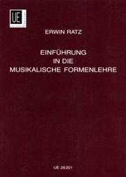 Einführung in die musikalische Formenlehre by Erwin Ratz