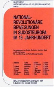 Cover of: Nationalrevolutionäre Bewegungen in Südosteuropa im 19. Jahrhundert