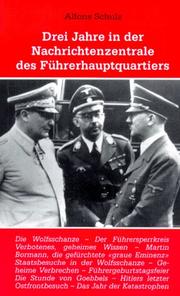 Cover of: Drei Jahre in der Nachtrichtenzentrale des Führerhauptquartiers