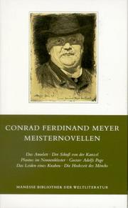 Cover of: Meisternovellen