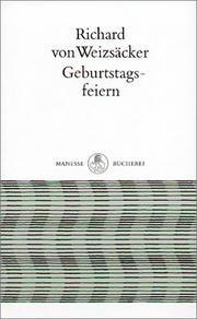 Cover of: Geburtstagsfeiern by Richard Freiherr von Weizsäcker