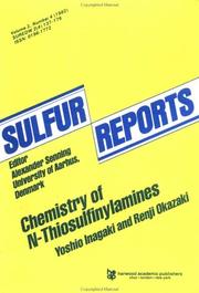 Cover of: Chemistry of N-Thiosulfinylamines (Sulfur Reports : Vol 2, No. 4)