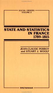 Cover of: State and statistics in France, 1789-1815