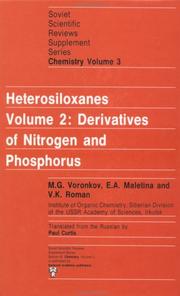 Cover of: Derivatives of Nitrogen and Phosphorus