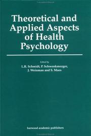 Cover of: Theoretical and applied aspects of health psychology