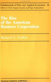 Cover of: The rise of the American business corporation