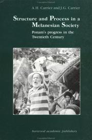 Structure and process in a Melanesian society by Achsah H. Carrier