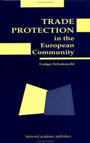 Cover of: Trade protection in the European Community