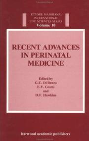 Cover of: Recent advances in perinatal medicine