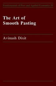 Cover of: The art of smooth pasting by Avinash K. Dixit