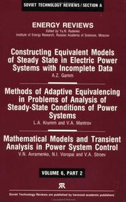 Cover of: Constructing Equivalent Models of Steady State in Electric Power Systems with Incomplete Data