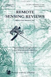 Cover of: Environment and Earth's Resources: Research at the Joint Research Centre of the European Commission (Remote Sensing Reviews Series)