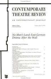 Cover of: No Man's Land: East German Drama After the Wall (Contemporary Theatre Review)