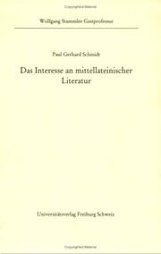 Cover of: Das Interesse an mittellateinischer Literatur