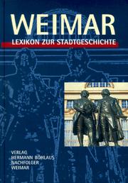 Cover of: Weimar by herausgegeben von Gitta Günther, Wolfram Huschke und Walter Steiner.