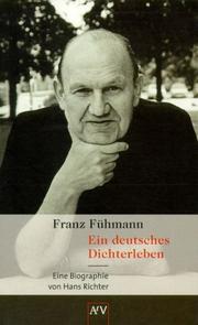 Cover of: Franz Fühmann by Richter, Hans