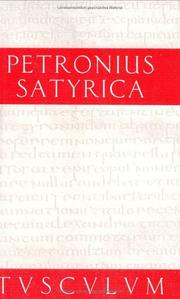 Cover of: Satyrica by Petronius Arbiter