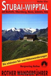 Cover of: Stubai - Wipptal mit Gschnitz, Obernberg, Navis, Schmirn, Vals.