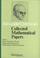 Cover of: Collected Mathematical Papers Vol. 4