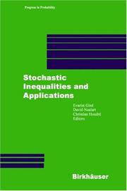 Stochastic inequalities and applications by Euroconference on Stochastic Inequalities and their Applications (2002 Barcelona)