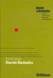 Cover of: Discrete stochastics
