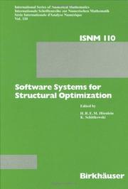 Cover of: Software systems for structural optimization