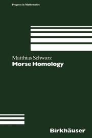 Cover of: Morse Homology (Progress in Mathematics)
