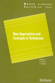 Cover of: New approaches and concepts in turbulence