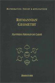 Cover of: Riemannian geometry