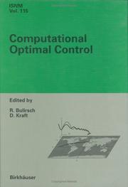 Cover of: Computational optimal control