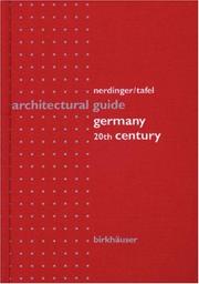 Cover of: Architectural guide.: 20th century