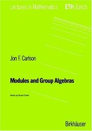 Cover of: Modules and group algebras