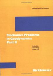 Cover of: Mechanics Problems in Geodynamics: Part II (Pageoph Topical Volumes)